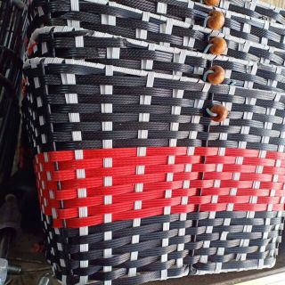 [ GIỎ MÂY - GIỎ SẮT ] có nắp gắn cho xe đạp. xe điện, xe cub,...