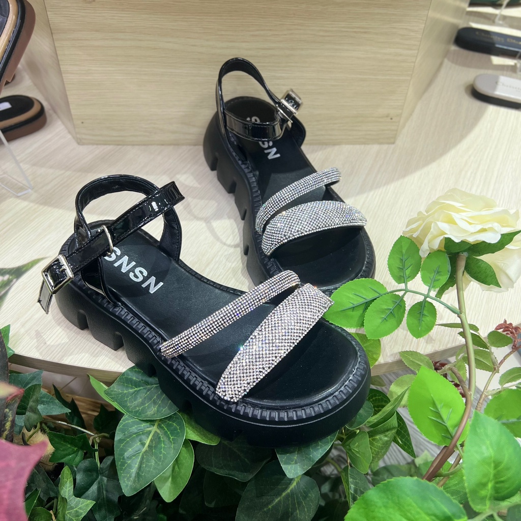 Dép Xăng Đan Nữ Dây Xoàn Cao Cấp Cao 4cm QC Thời Trang TRINH LÊ SHOP GIÀY DÉP