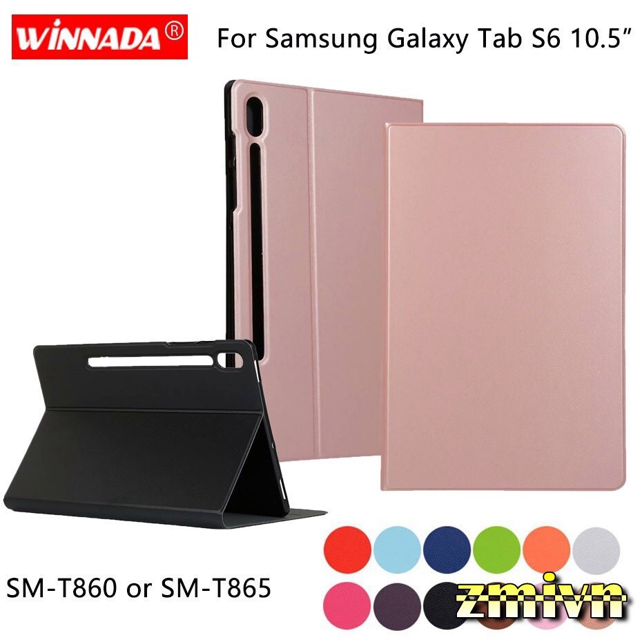Bao da máy tính bảng xoay 360 độ có bút cảm ứng S860 T865 T867 cho Samsung Galaxy Tab S6 10.5