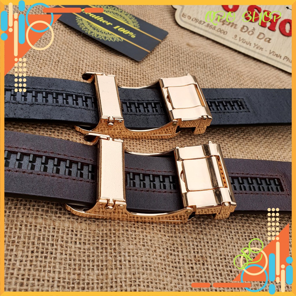 Thắt Lưng Nam Thời Trang Cao Cấp Full Da Bò Loại Tốt- Bảo Hành Da 12 Tháng