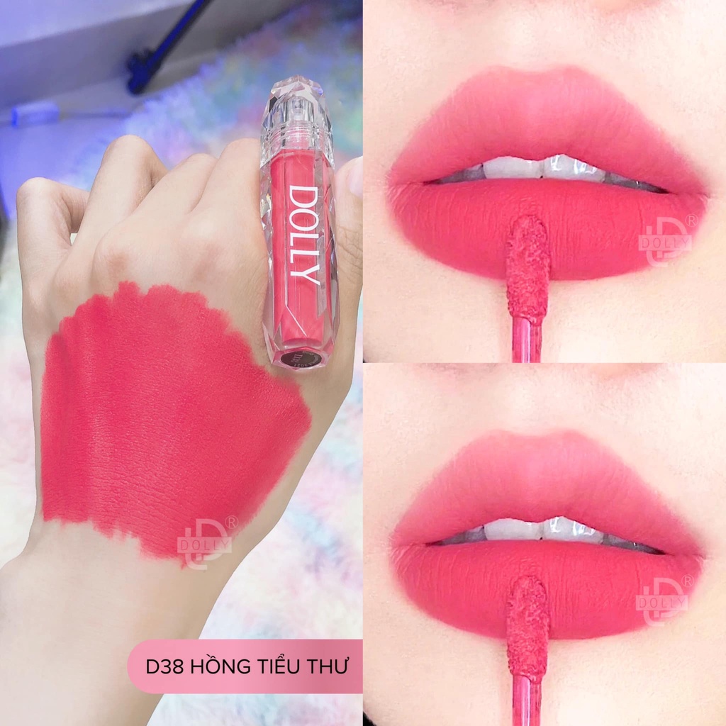 Son Lì Son Kem  DOLLY DIAMOND VELVET Không Chì Cao Cấp Chính Hãng NEW 2021