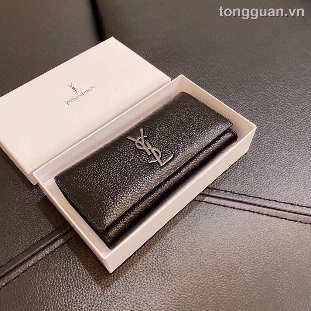 Ysl Ví Da Bò Chất Lượng Cao Thiết Kế Đơn Giản Cổ Điển