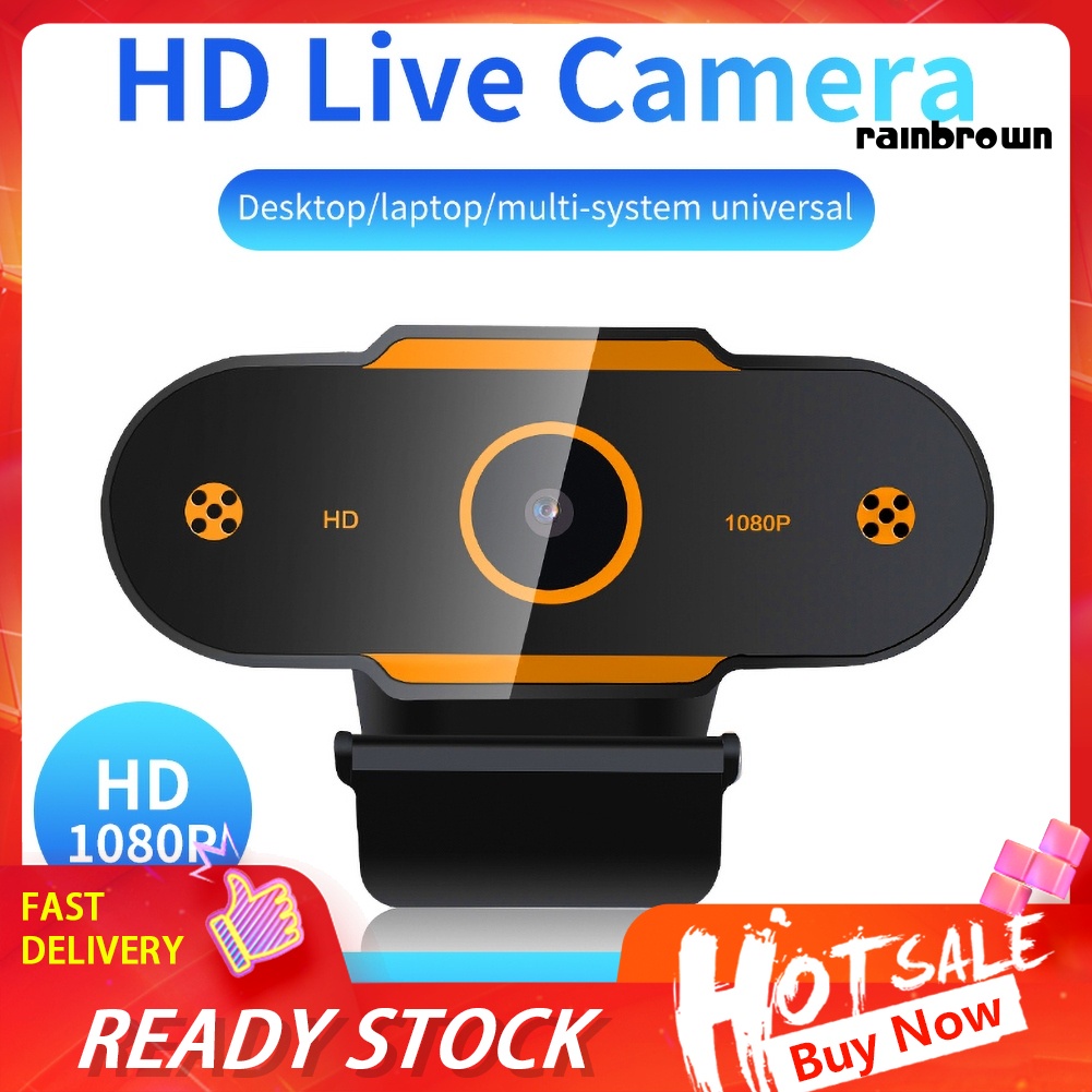 High Definition USB Webcam Live Streaming Camera with Mic for Computers Laptops