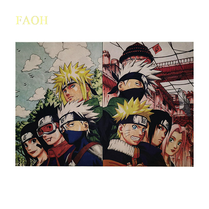 Tranh vải treo tường trang trí phong cách Naruto độc đáo