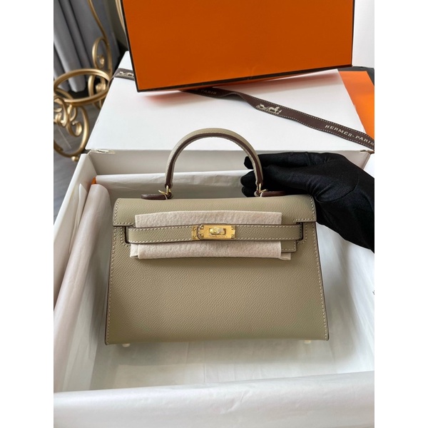 Túi HM Kelly Nguyên bản Sz 21cm Chất da thật Fullbox + túi vải + bill