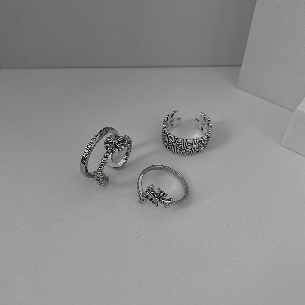 Nhẫn thời trang hình cây thánh giá độc đáo phong cách retro