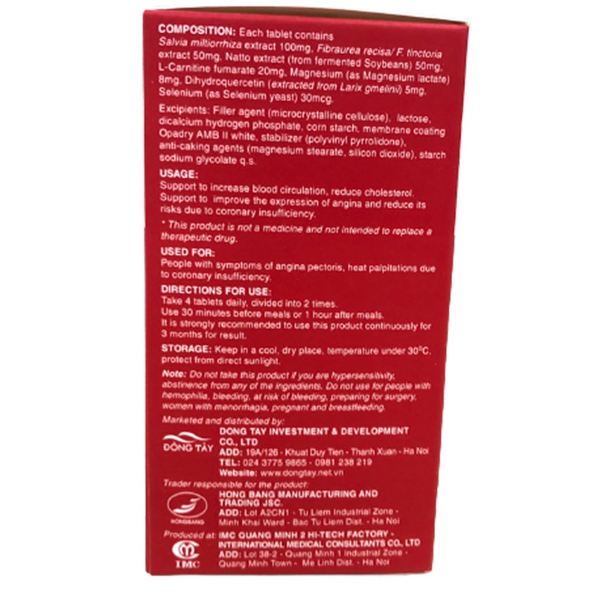 Ích Tâm Khang Platinum hộp 60 viên , hỗ trợ hoạt huyết - Gia Hân