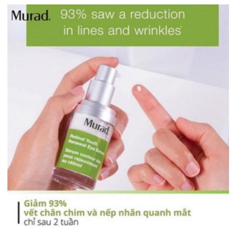 [Mini 5ml] Serum giảm nhăn và bọng mắt Murad Retinol Youth Renewal Eye Serum