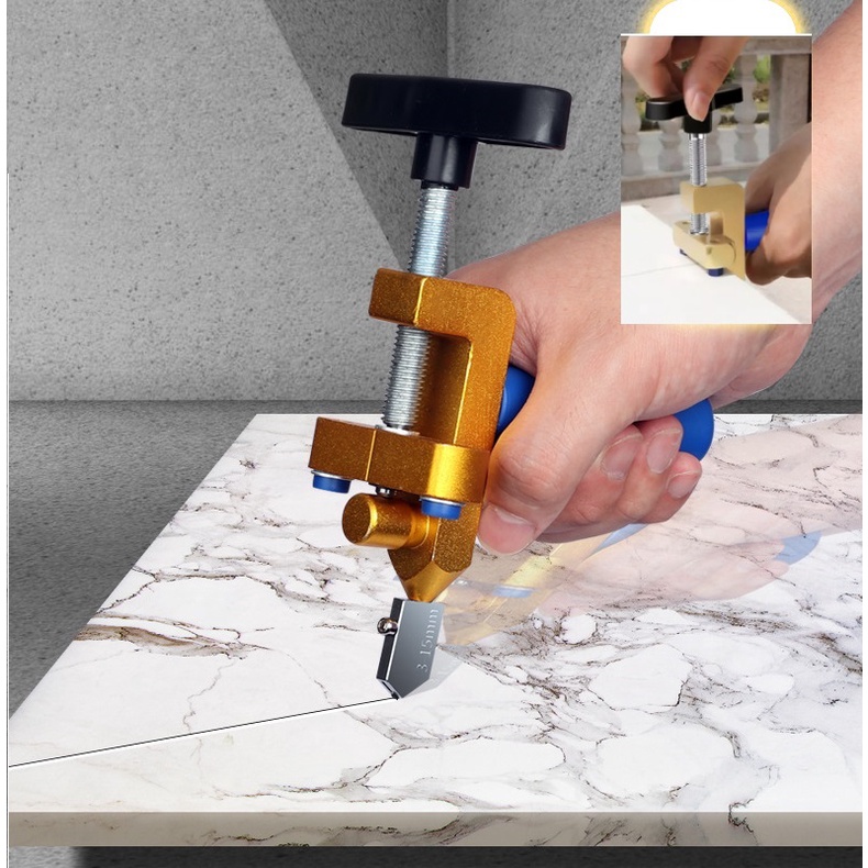 Dao Cắt Kính 2 in 1_Dao Cắt Gạch Men_Dụng Cụ Cắt Gạch Men Kính Đa Năng