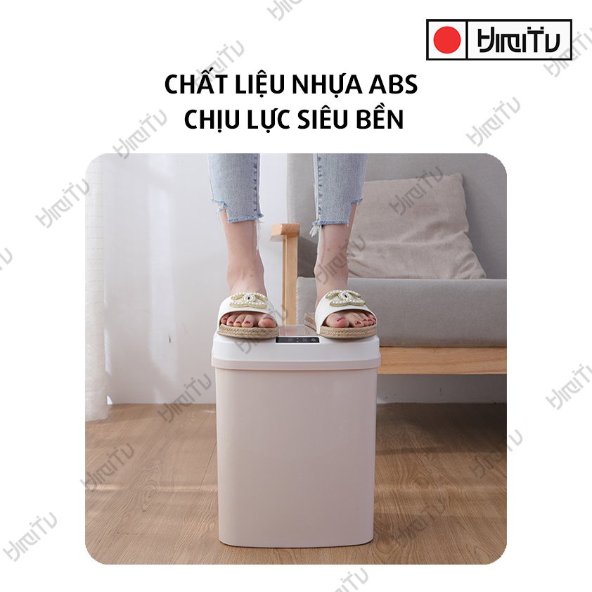 Thùng rác THÔNG MINH Himitu CHÍNH HÃNG Pro Max Plus đá chân tự động mở đóng nắp cực nhạy HIỆN ĐẠI NHẤT 2022 sọt rác