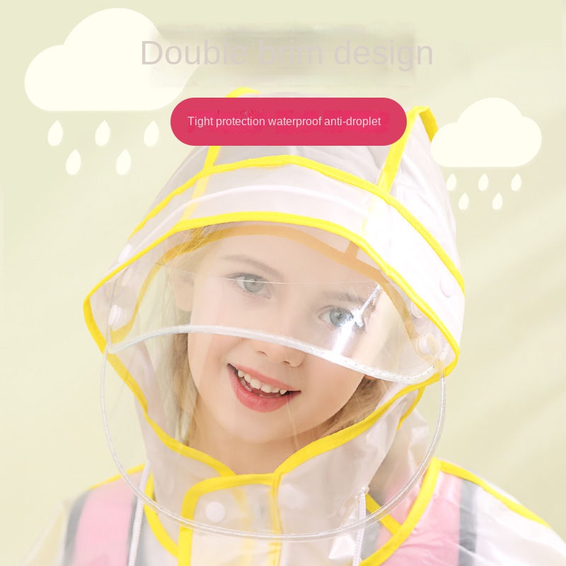 ♛Bộ Áo Mưa Chống Thấm Nước Họa Tiết Hoạt Hình Dễ Thương Cho Bé