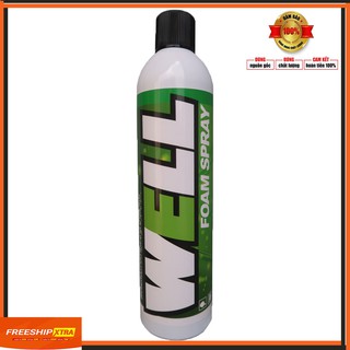 Chai Vệ Sinh Đồ Bảo Hộ Moto, Nón Bảo Hiểm Lube71 WELL Foam Spray - Chai xịt bọt tuyết vệ sinh nón bảo hiểm, yên, rửa xe