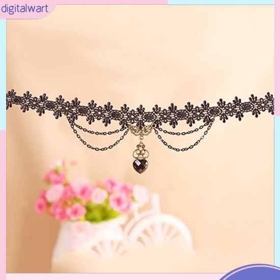 Vòng Cổ Choker Ren Đính Hạt Thời Trang Nữ Tính