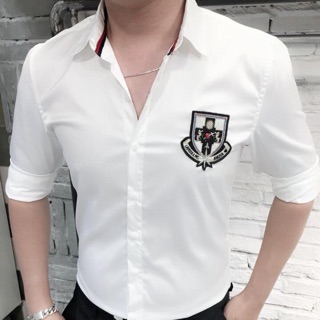 Áo somi lụa thêu họa tiết