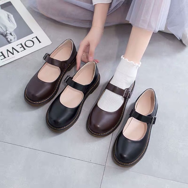 L092 [ORDER] Giày Ulzzang quai ngang nữ sinh phiên bản Hàn Quốc (Mẫu mới) | BigBuy360 - bigbuy360.vn