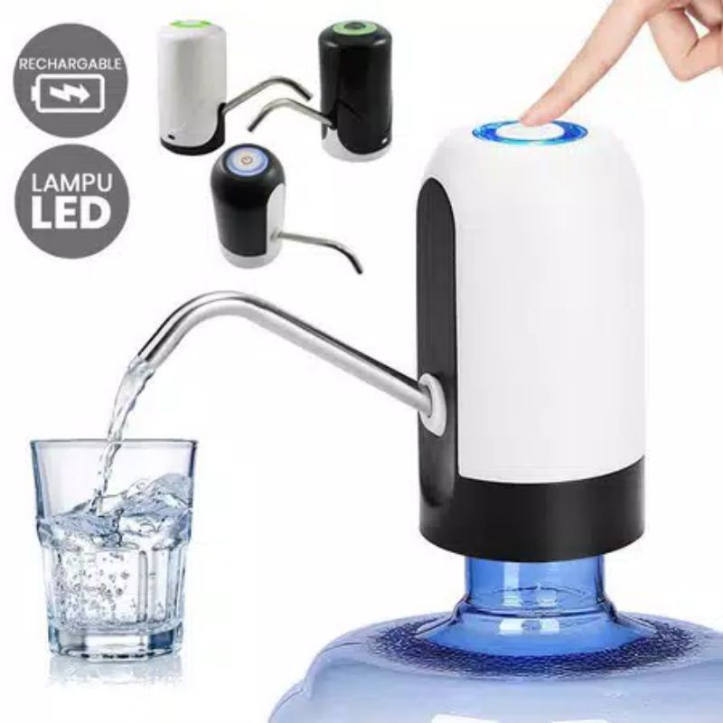 Vòi Bơm Nước Tự Động Gắn Đèn LED Sạc USB