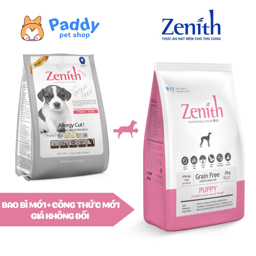 [3kg] Hạt Mềm Zenith Puppy Cho Chó Con