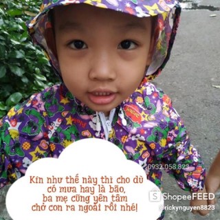 áo mưa bộ trẻ em