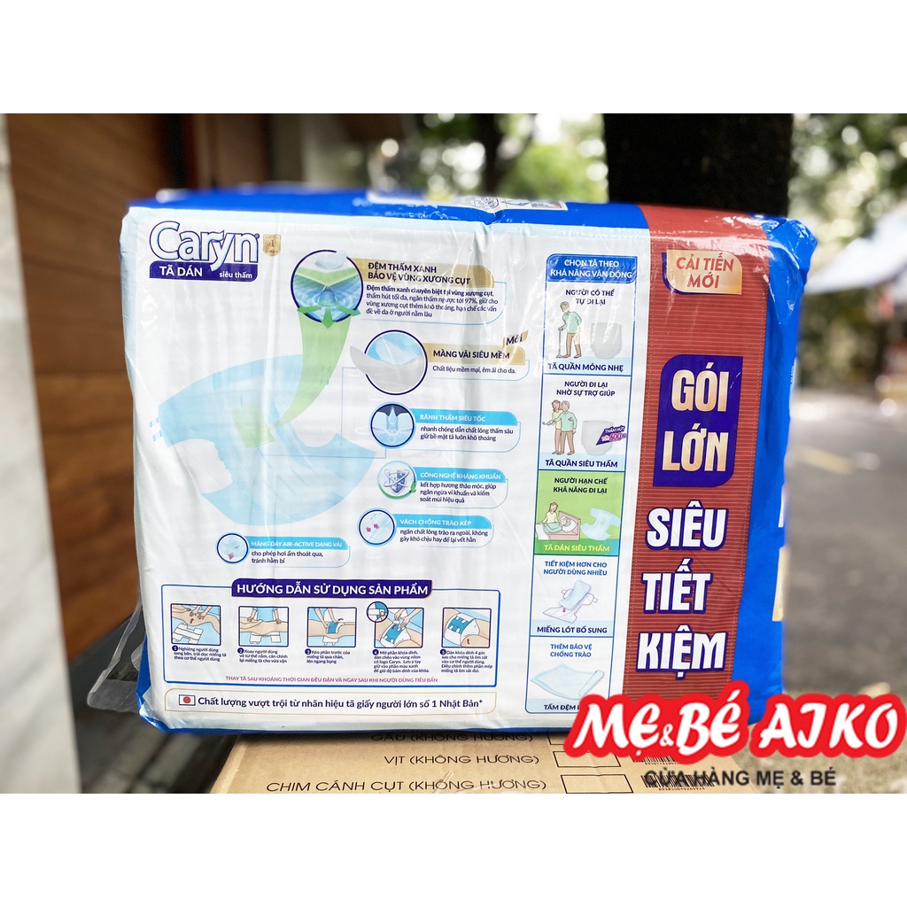 Tã Dán Người Lớn Siêu Tiết Kiệm Caryn size M40,L40, ML40