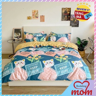 Bộ chăn ga gối Cotton Poly 4 món, mẫu mới ( Không kèm ruột ) [𝑴𝒐𝒎 𝑩𝒆𝒅𝒅𝒊𝒏𝒈 𝑺𝒉𝒐𝒑]
