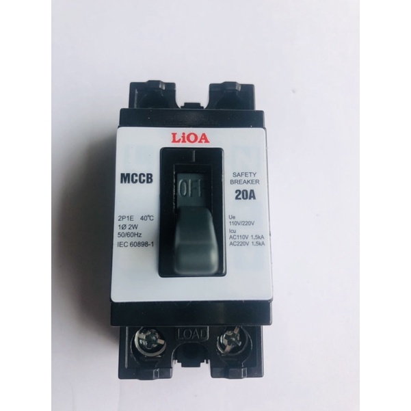 Cầu dao tự động 15A-20A-30A Lioa-  Aptomat khối chính hãng Lioa