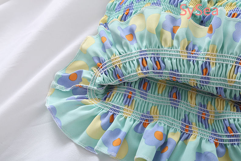 Áo hai dây họa tiết hoa phong cách retro thời trang hè cho nữ