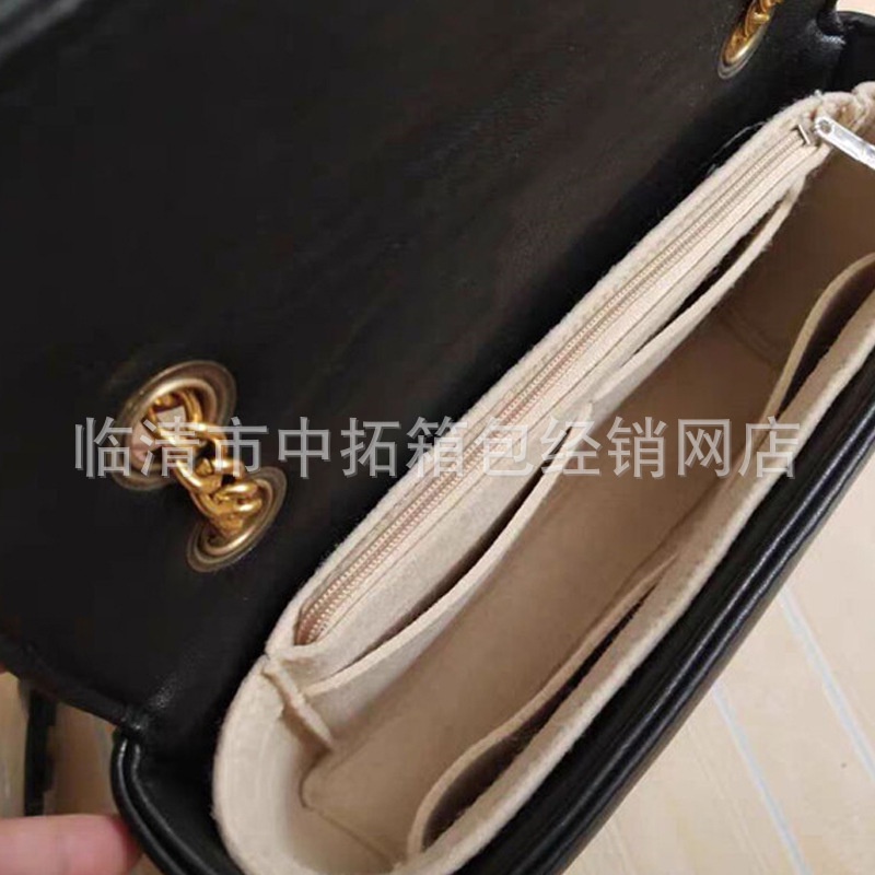 Túi chèn nỉ thích hợp cho gg marmont bag organizer lót mini nhỏ bên trong túi đựng mỹ phẩm xách tay