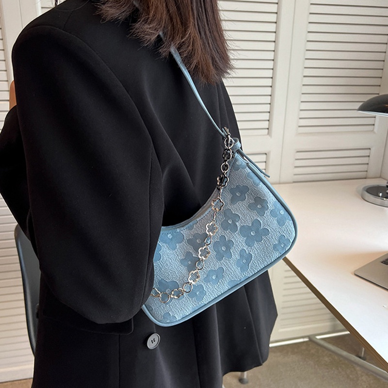 Túi đeo một bên vai IELGY phối dây xích thời trang phổ biến tùy chọn màu sắc dành cho nữ