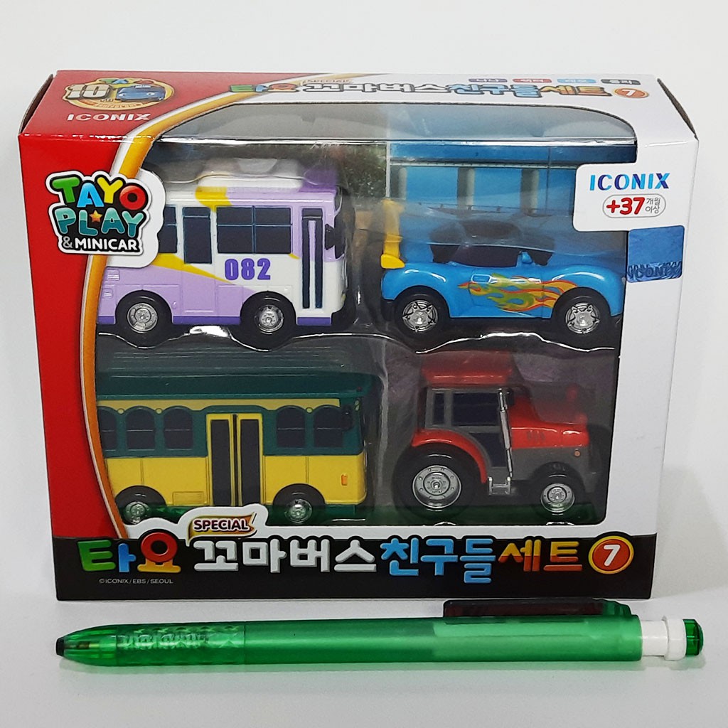 Mô Hình Xe Buýt Mini Tayo The Little Bus 4 Kiểu Hàn Quốc 6 Tyt119008 6th Lolly Nana Ractor Reo