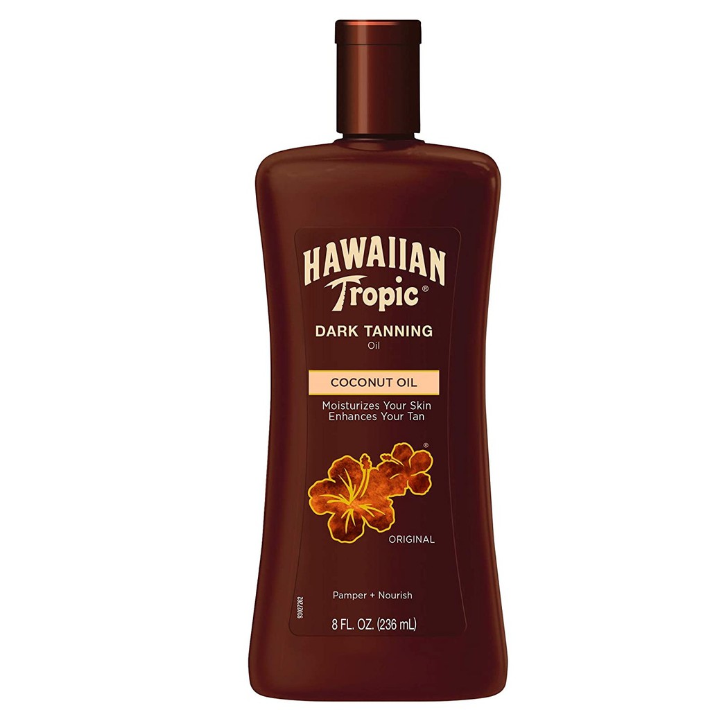 Dầu tắm nắng &amp; dưỡng ẩm da Hawaiian Tropic Dark Tanning Sun Care Moisturizing Oil 236ml (Mỹ)