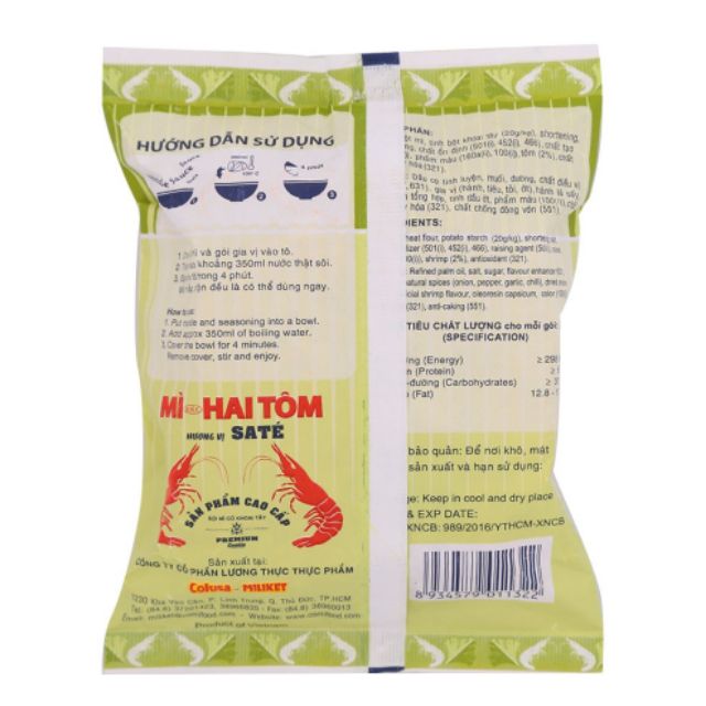 Mì 2 tôm hương vị sa tế miliket 75g | BigBuy360 - bigbuy360.vn