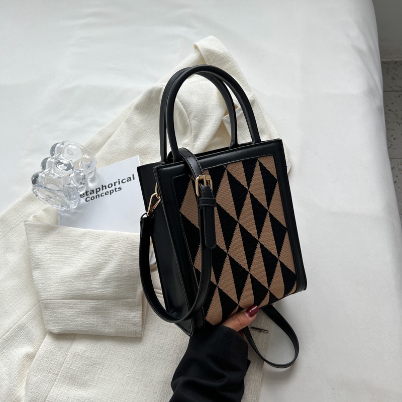 Túi xách đeo vai JASMIN NOIR dáng tam giác phong cách đơn giản cổ điển thời trang xinh xắn dành cho nữ