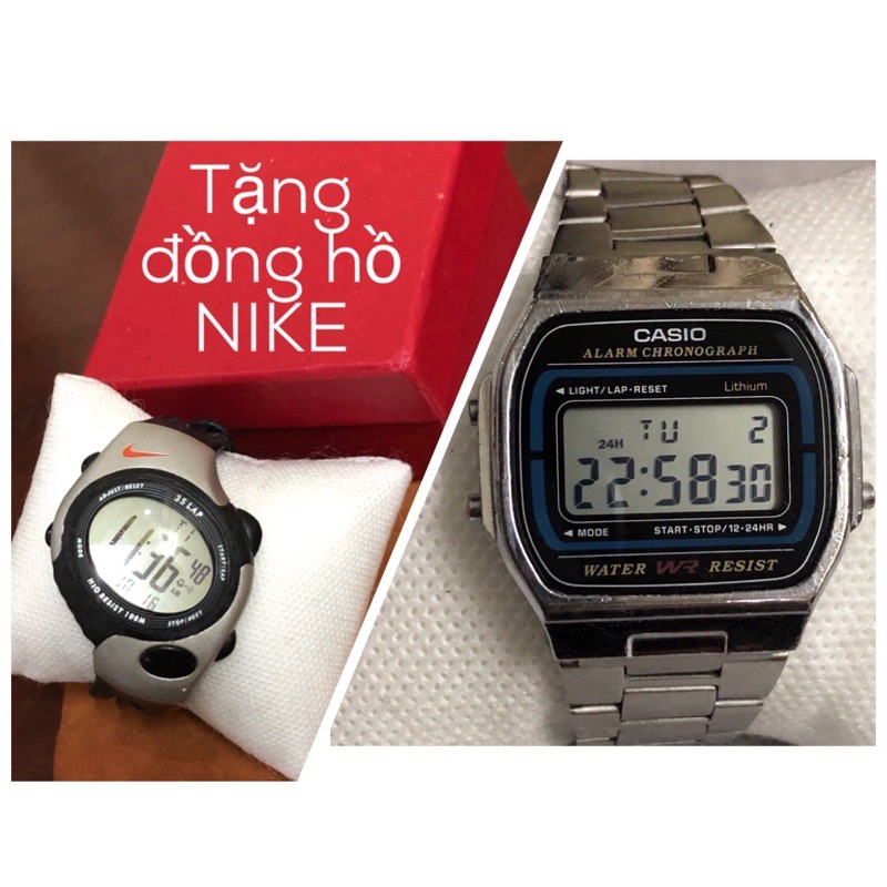 Đồng hồ nam nữ điện tử thương hiệu casio tặng nike