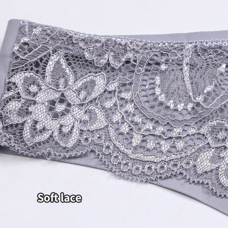 Bộ 3 quần lót nữ ZXYOUPING M-XXL vải lụa mềm siêu mỏng không đường may