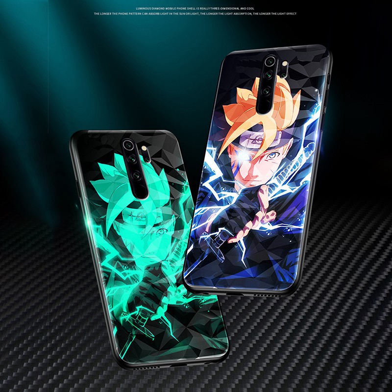 Ốp Lưng Hoạt Hình Naruto Dạ Quang Cho Xiaomi Redmi 9 9a Redmi Note 9 Redmi 8 8a Mi 10 10 Pro Mi 10t 10t Pro