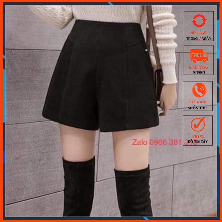 GIẢM 10K ĐƠN 0 ĐỒNG DẠ CAO CẤP MÃ D023 quần short nữ chất dạ tôn chân dài miên man ,quần đùi nữ phong cách hàn quốc