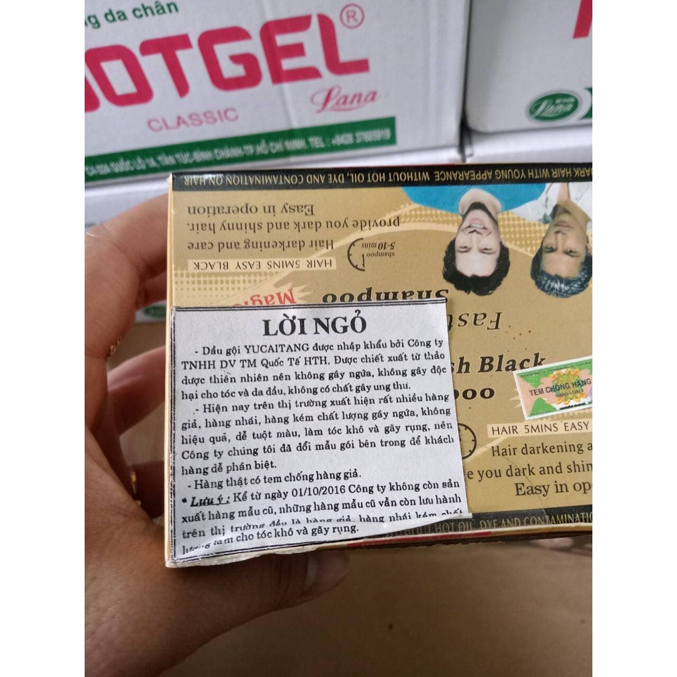 Gội đen có tem (hộp10 gói)
