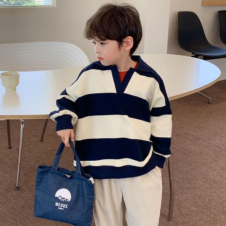 Bộ Đồ Thể Thao Hai Mảnh Gồm Áo Sweater Tay Dài Và Quần Dài Thời Trang Xuân Thu Dễ Phối Đồ Cho Bé Trai Và Bé Gái