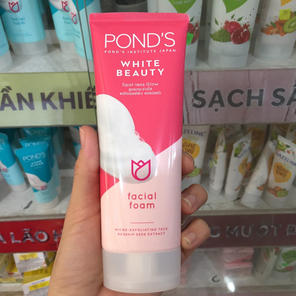 Sữa rửa mặt Pond's trắng hồng rạng rỡ chọn size