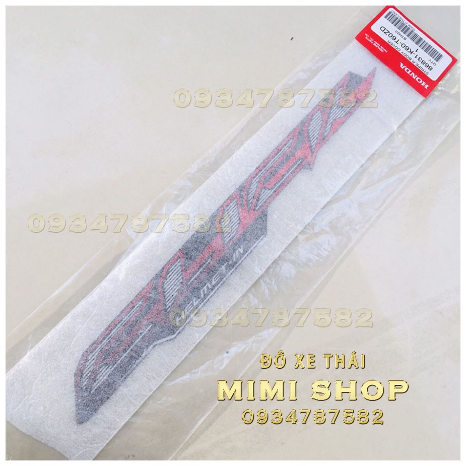 TEM CHỮ CLICK DÁN SƯỜN XE 2015 1 BÊN HÀNG CHÍNH HÃNG HONDA CLICK125I  THÁI LAN | 86831-K60-T60ZD 3