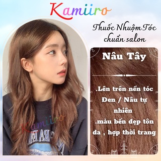 [ MUA 1 TẶNG 1 ]  Thuốc nhuộm tóc NÂU TÂY