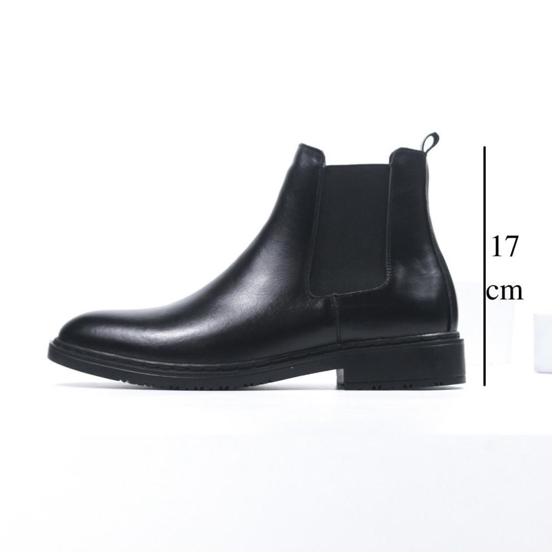 Giày Chelsea boots nam , giày da cao cấp da bò nhập khẩu handmade August shoes AG1D chính hãng bảo hành 6 tháng | BigBuy360 - bigbuy360.vn