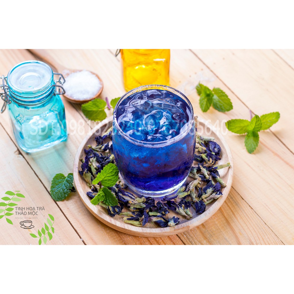 Đậu biếc khô hoa bươm bướm đẹp da đẹp dáng trà thảo mộc sỉ 500 gram