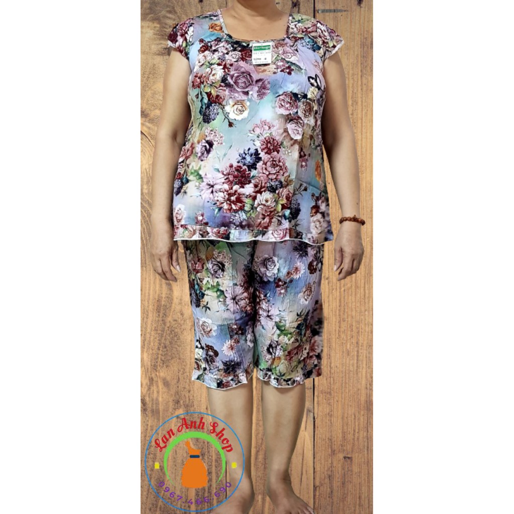 [HOT][Bigsize 67-78kg] Bộ tole lanh lửng trung niên bigsize tay búp | BigBuy360 - bigbuy360.vn