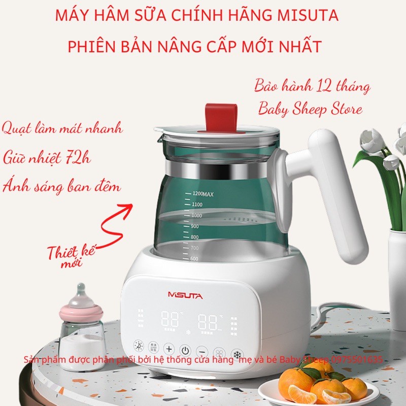 (HÀNG SẴN GIAO NGAY) Máy Hâm Nước Pha Sữa Giữ Nhiệt Thông Minh Misuta