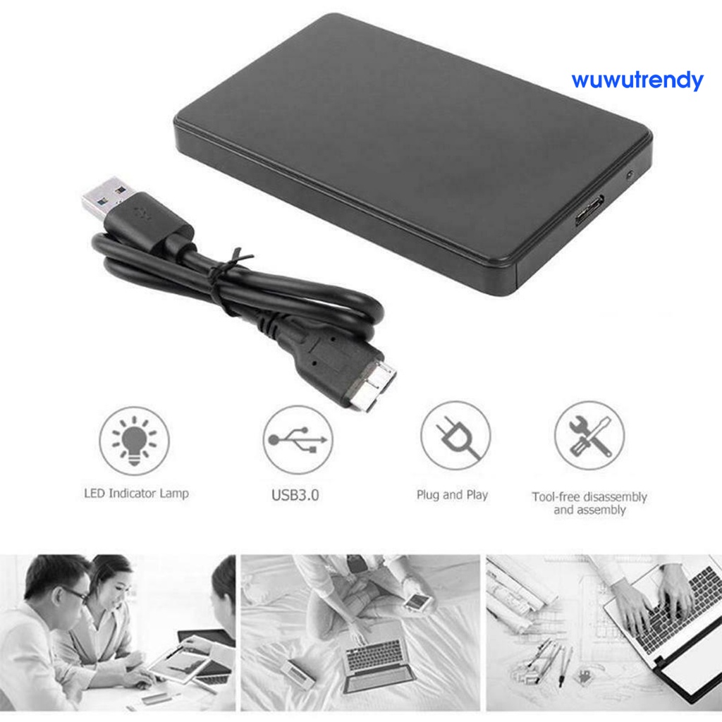 Hộp Đựng Ổ Cứng Ngoài Usb 3.0 / 2.0 5gbps 2.5inch Sata Cho Pc | BigBuy360 - bigbuy360.vn