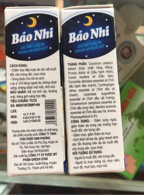 BẢO NHI - BÔI MUỖI ĐỐT - BÔI CÔN TRÙNG CẮN