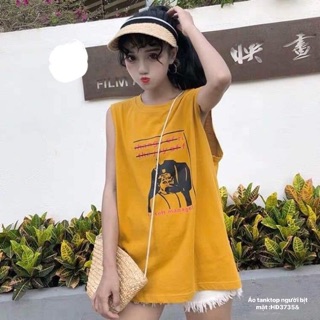 Áo tanktop cô gái che mặt (HĐ)