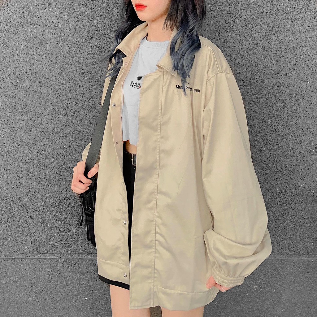 Áo Khoác Kaki BLESSING Form Rộng Ulzzang.Unisex
