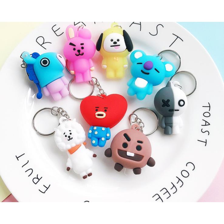 Móc khóa cao su móc khóa siêu cute